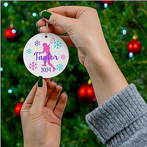 Personalized Tennis Snowflake Ornament