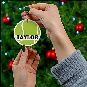 Personalized Tennis Ball Ornament