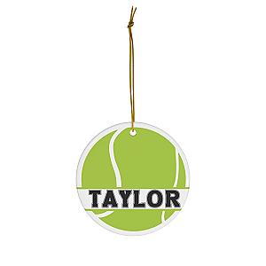 Personalized Tennis Ball Ornament