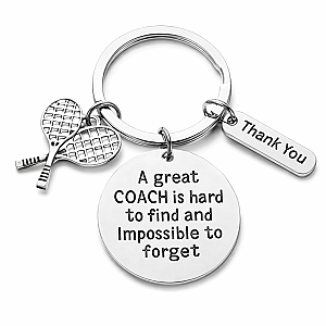 Tennis Great Coach is Hard to Find Keychain