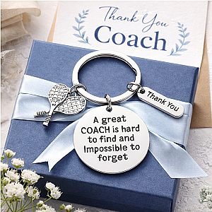 Tennis Great Coach is Hard to Find Keychain