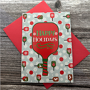 Happy Holidays Pickleball Card