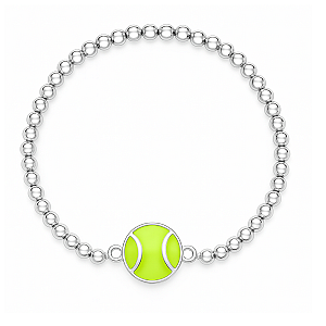 Tennis Ball Beaded Bracelet