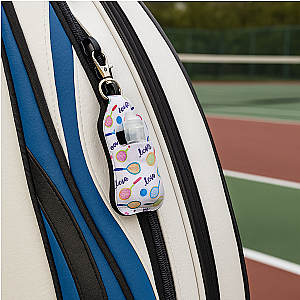 Tennis Hand Sanitizer Keychain