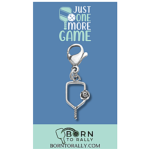 Just One More Game Paddle Clip On Charms