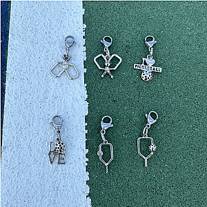 Pickleball King Paddle Clip On Charms