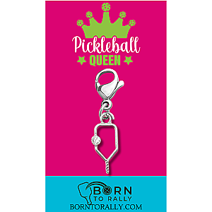 Pickleball Queen Paddle Clip On Charms