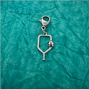 Pickleball Clip On Charm- Zipper Pull