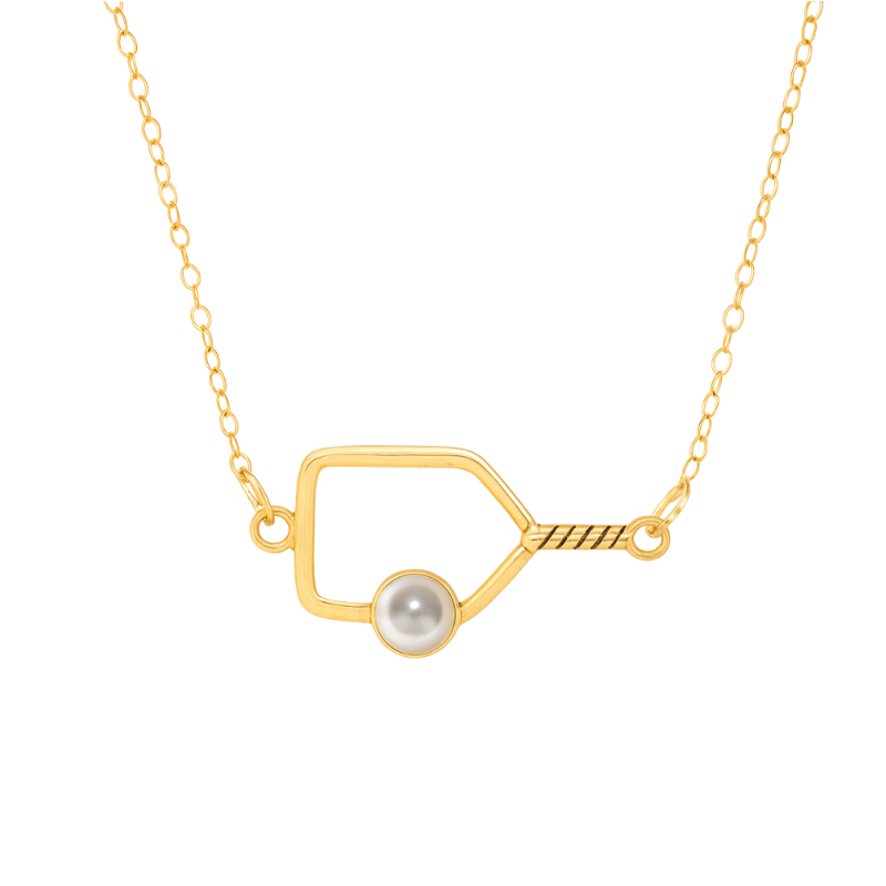 Pickleball Pearl Connector Necklace