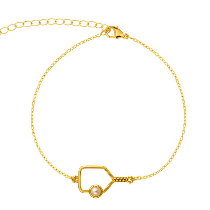 Pickleball Pearl Chain Bracelet