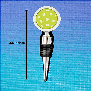 Pickleball Ball Wine Bottle Stopper