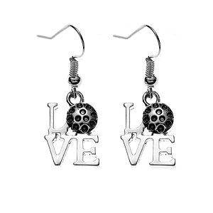 Love Pickleball Dangle Earrings