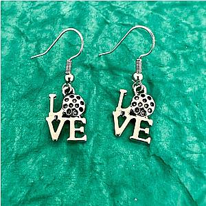 Love Pickleball Dangle Earrings