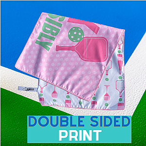 Pickleball Over Served Double-Sided Microfiber Towel