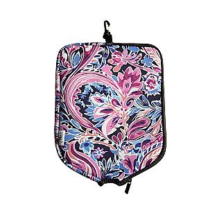 Pickleball Purple Floral Paddle Cover