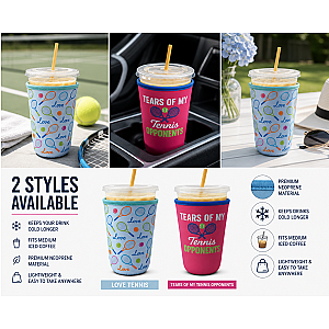 Tennis Ice Coffee Sleeve