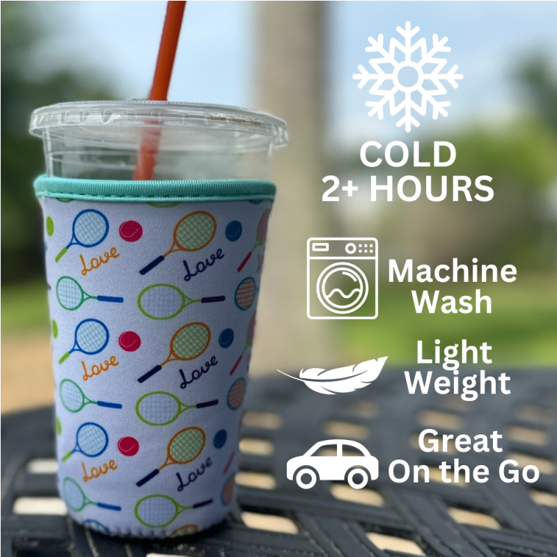Tennis Ice Coffee Sleeve