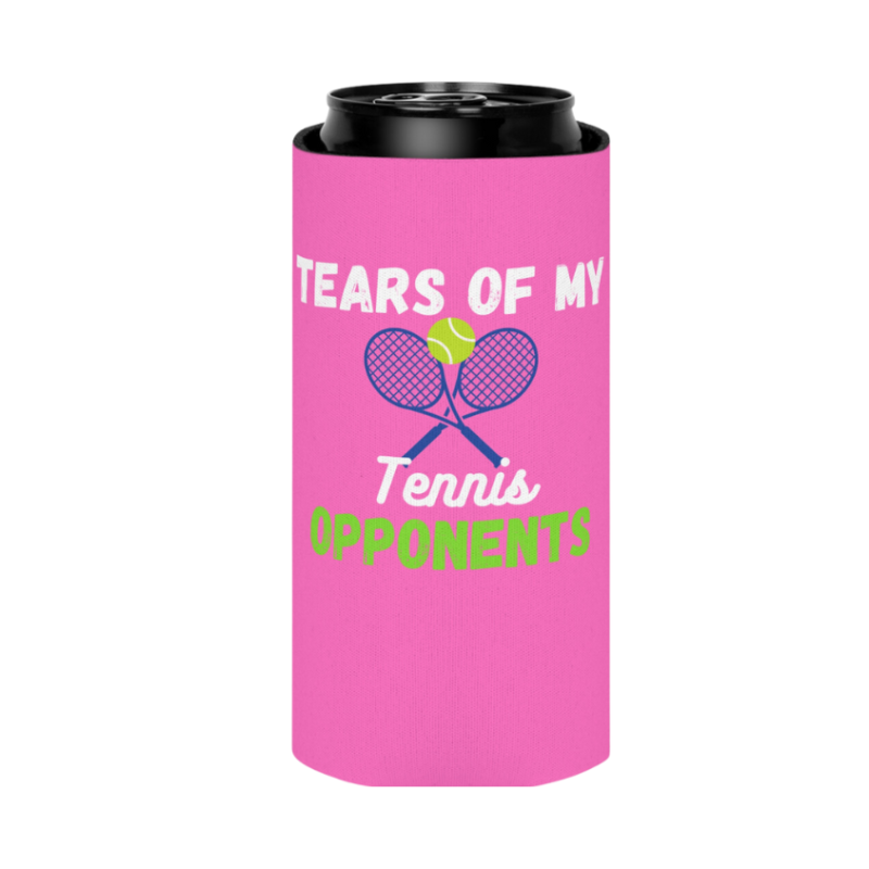 Tennis Slim Coozie - Can Holder Sleeve