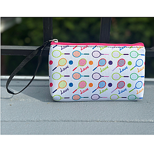 Tennis Small Wristlet Pouch Purse
