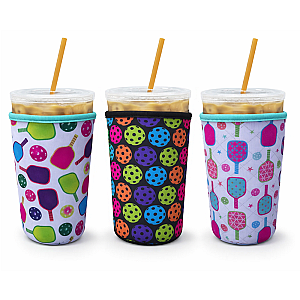Pickleball Ice Coffee Sleeve