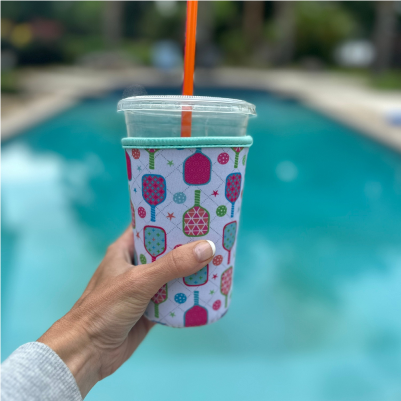 Pickleball Ice Coffee Sleeve