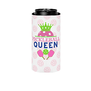 Pickleball Coozie - 12oz Slim Can Holder Sleeve