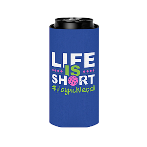 Pickleball Coozie - 12oz Slim Can Holder Sleeve