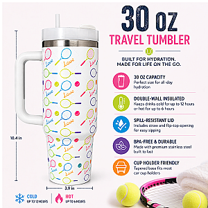 Tennis 30oz Tumbler