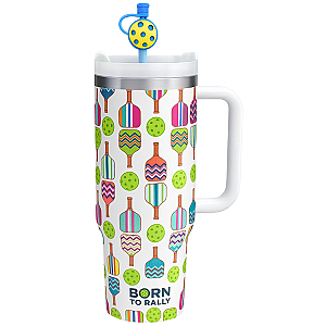 Pickleball 30oz Tumbler- Multi Paddle