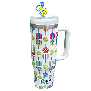 Pickleball 30oz Tumbler- Multi Paddle