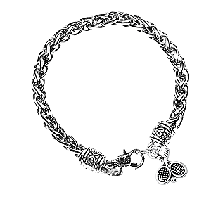 Tennis Antique Rope Charm Bracelet
