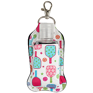 Pickleball Hand Sanitizer Clip On Keychain