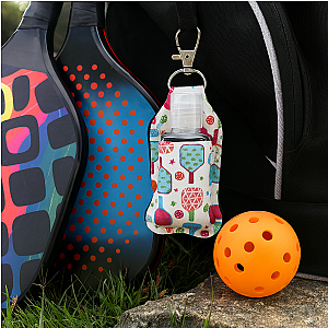 Pickleball Hand Sanitizer Clip On Keychain