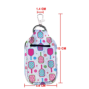 Pickleball Hand Sanitizer Clip On Keychain