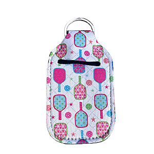 Pickleball Hand Sanitizer Clip On Keychain