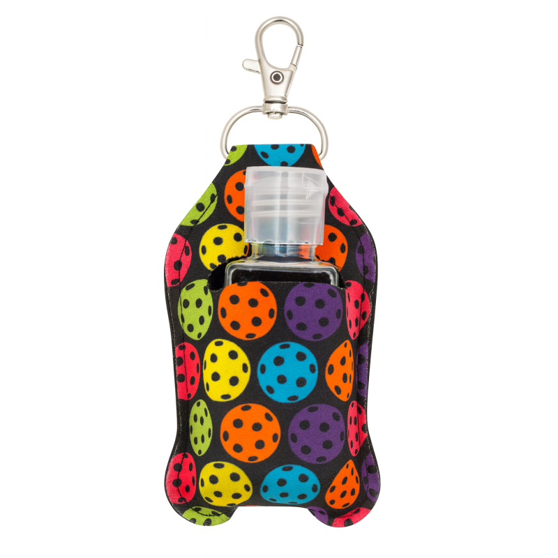 Pickleball Hand Sanitizer Clip On Keychain
