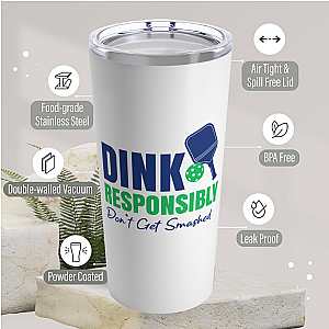 Pickleball 20oz Tumbler- Don't Get Smashed