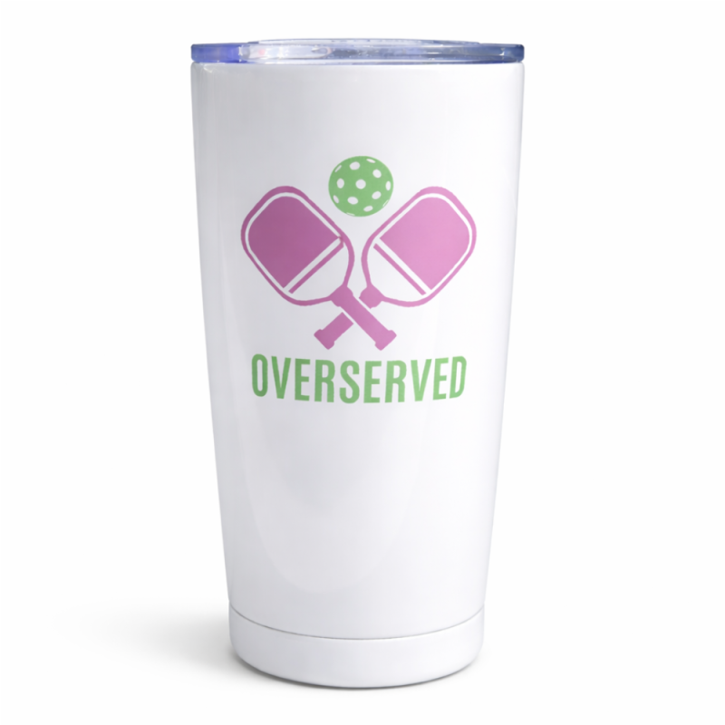 Pickleball 20oz Tumbler - Over Served