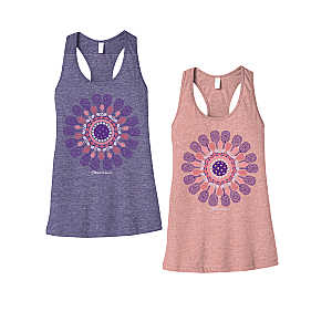Womens Pickleball Flower Tank Top
