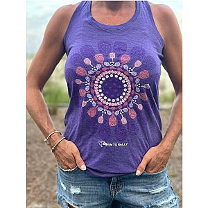 Womens Pickleball Flower Tank Top