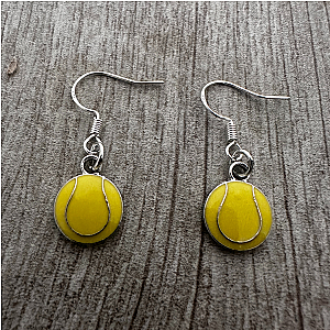 Tennis Ball Dangle Earrings