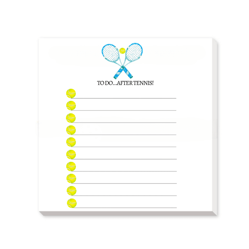 Things to Do After Tennis Notepad