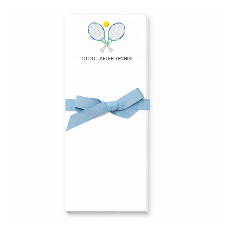Tennis Notepad - To Do After Tennis