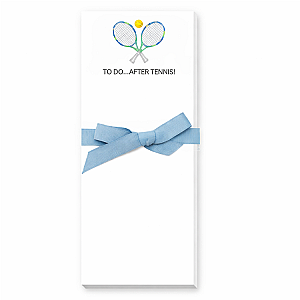 Tennis Notepad - To Do After Tennis