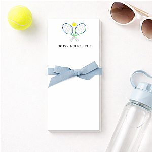 Tennis Notepad - To Do After Tennis