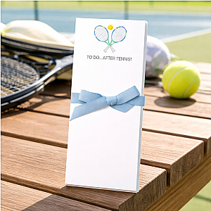 Tennis Notepad - To Do After Tennis
