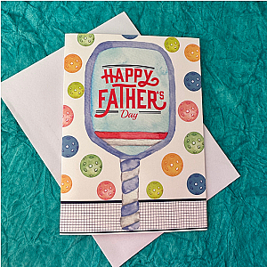 Pickleball Fathers Day Card