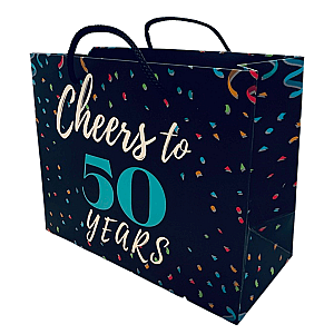 50th Birthday Gift Bag - Cheers to 50