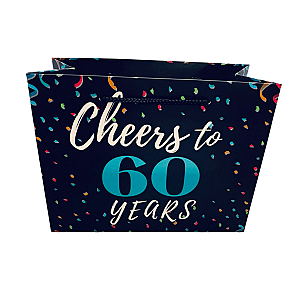 60th Birthday Gift Bag - Cheers to 60