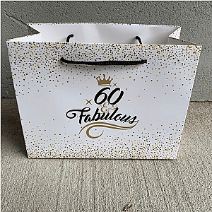60th Birthday Gift Bag - Fabulous and Sixty